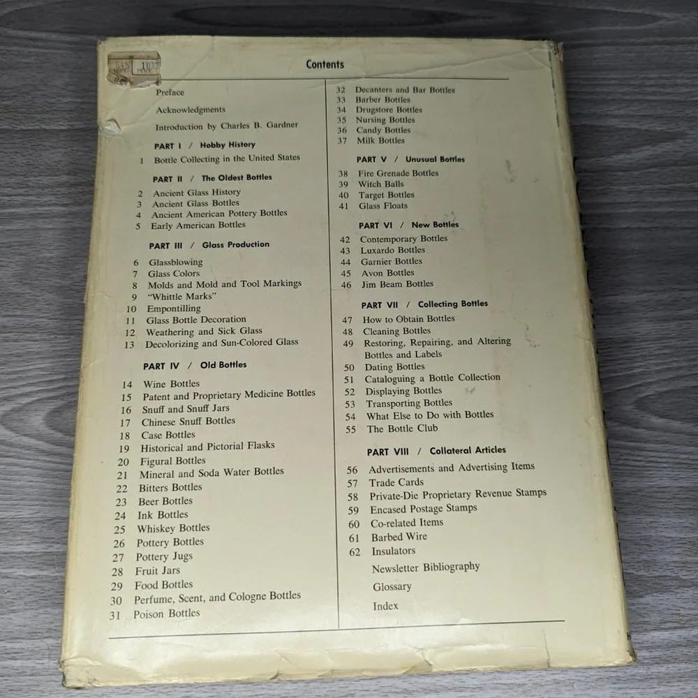 Vintage The Illustrated Guide to Collecting Bottles Hard Cover Book